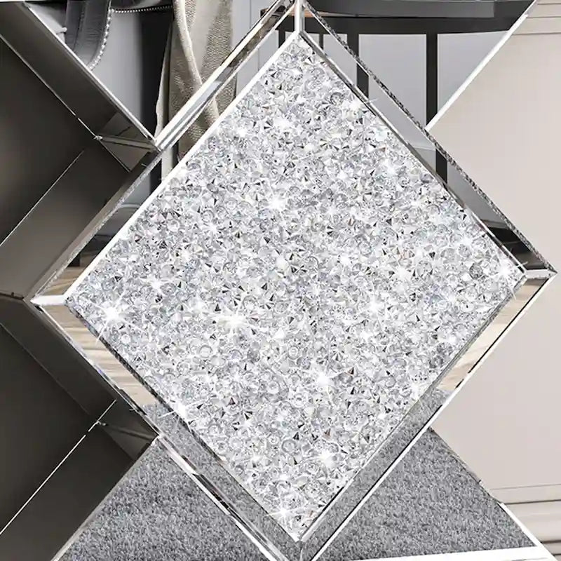 Consolle moderna con intarsio di diamanti frantumati