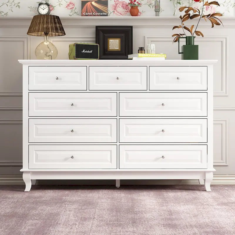 Cassettiera 55.1W a 9 cassetti: Cassettiera dal design spazioso ed elegante laccata