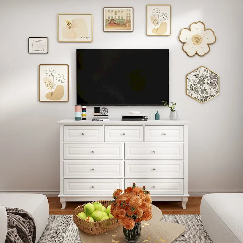Cassettiera 55.1W a 9 cassetti: Cassettiera dal design spazioso ed elegante laccata
