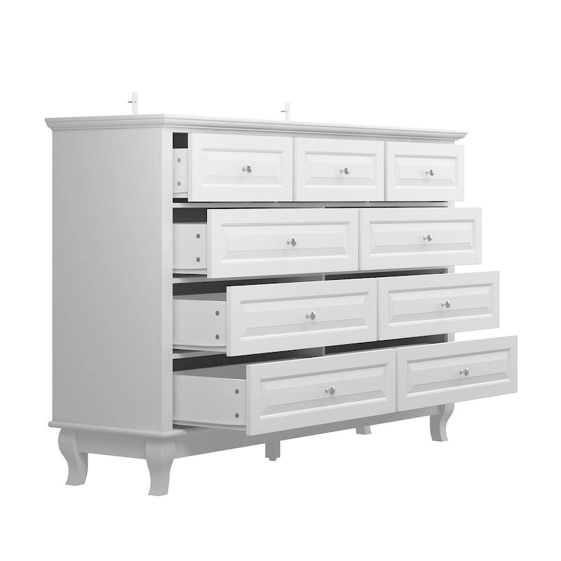Cassettiera 55.1W a 9 cassetti: Cassettiera dal design spazioso ed elegante laccata