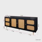 Credenza a buffet in rattan