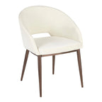 Sedia da pranzo a barile con rivestimento in velluto e gambe in metallo color rame, 113 kg, 3 colori