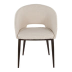 Sedia da pranzo a barile con rivestimento in velluto e gambe in metallo color rame, 113 kg, 3 colori