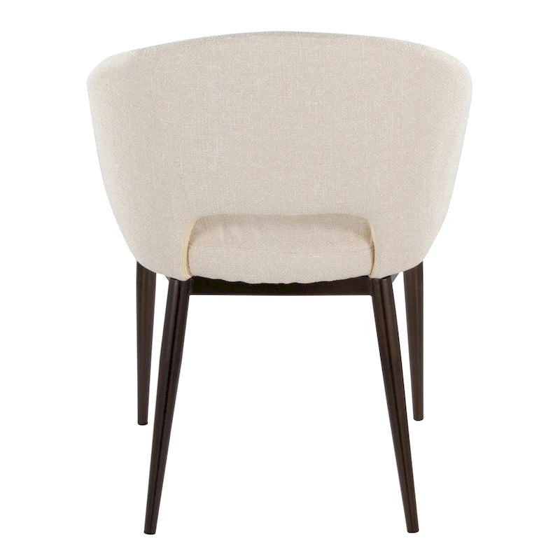 Sedia da pranzo a barile con rivestimento in velluto e gambe in metallo color rame, 113 kg, 3 colori