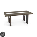 Tavolo da pranzo in vetro contemporaneo Lumina di Furniture of America da 76 pollici con LED