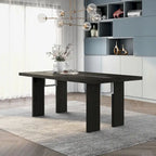Tavolo da pranzo in vetro contemporaneo Lumina di Furniture of America da 76 pollici con LED