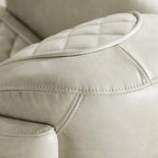 Poltrona Accent Industriale in Pelle Pieno Fiore con Telaio in Alluminio e Occhielli in Acciaio, Capacità 136 kg