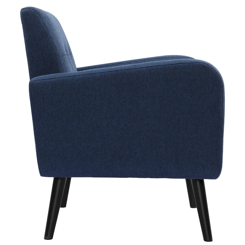 Poltrona moderna Mid-Century in tessuto