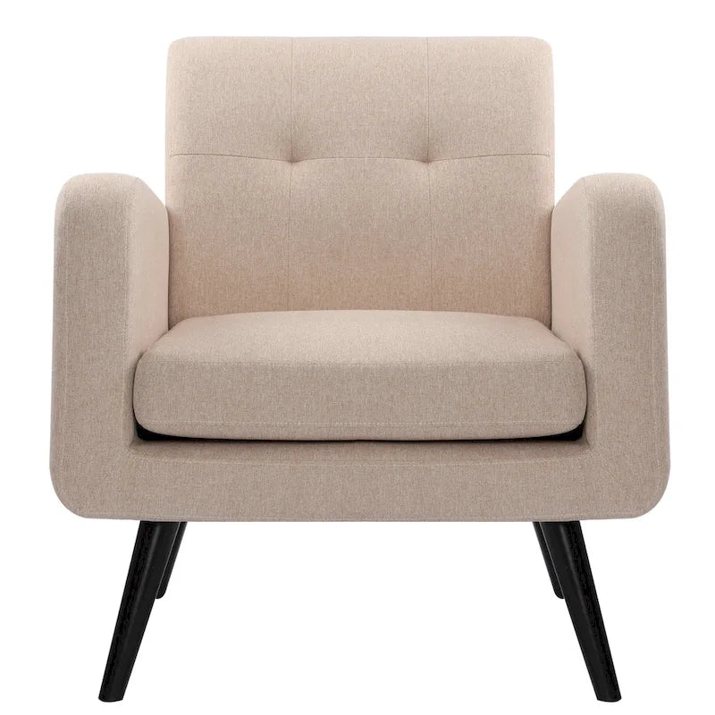 Poltrona moderna Mid-Century in tessuto