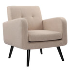 Poltrona moderna Mid-Century in tessuto