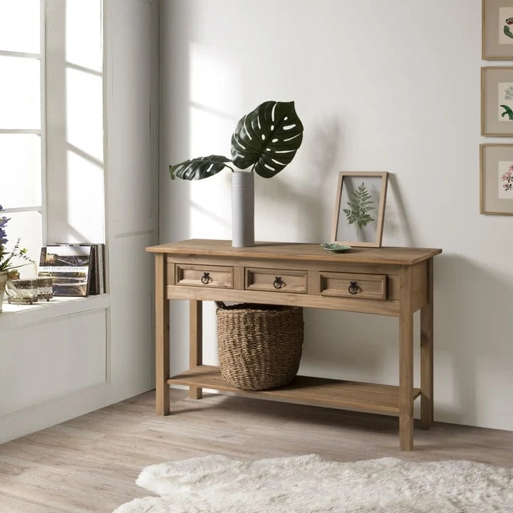Console da ingresso Wood Hall 3 cassetti Corona