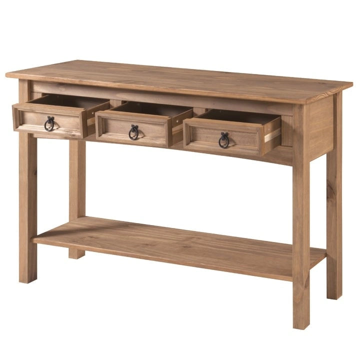 Console da ingresso Wood Hall 3 cassetti Corona