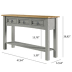 Console da ingresso Wood Hall 3 cassetti Corona