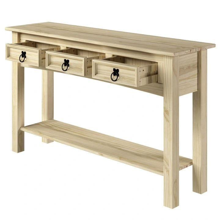 Console da ingresso Wood Hall 3 cassetti Corona