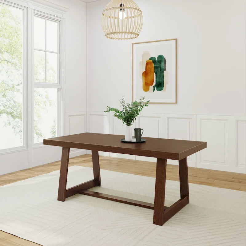 Tavolo da pranzo classico in legno massello Plank and Beam - 72