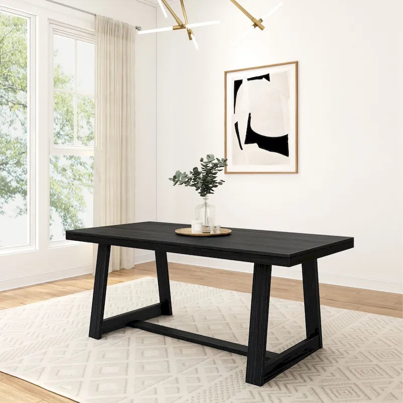 Tavolo da pranzo classico in legno massello Plank and Beam - 72