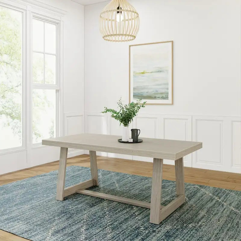 Tavolo da pranzo classico in legno massello Plank and Beam - 72