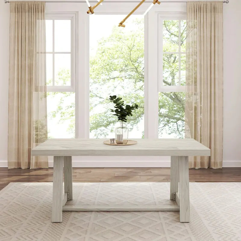 Tavolo da pranzo classico in legno massello Plank and Beam - 72