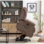 Poltrona reclinabile basculante manuale oversize con girevole a 360° per soggiorno