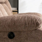 Poltrona reclinabile basculante manuale oversize con girevole a 360° per soggiorno