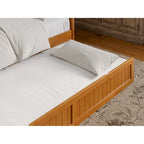 Divano letto singolo Nantucket in legno con letto estraibile singolo