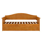 Divano letto singolo Nantucket in legno con letto estraibile singolo