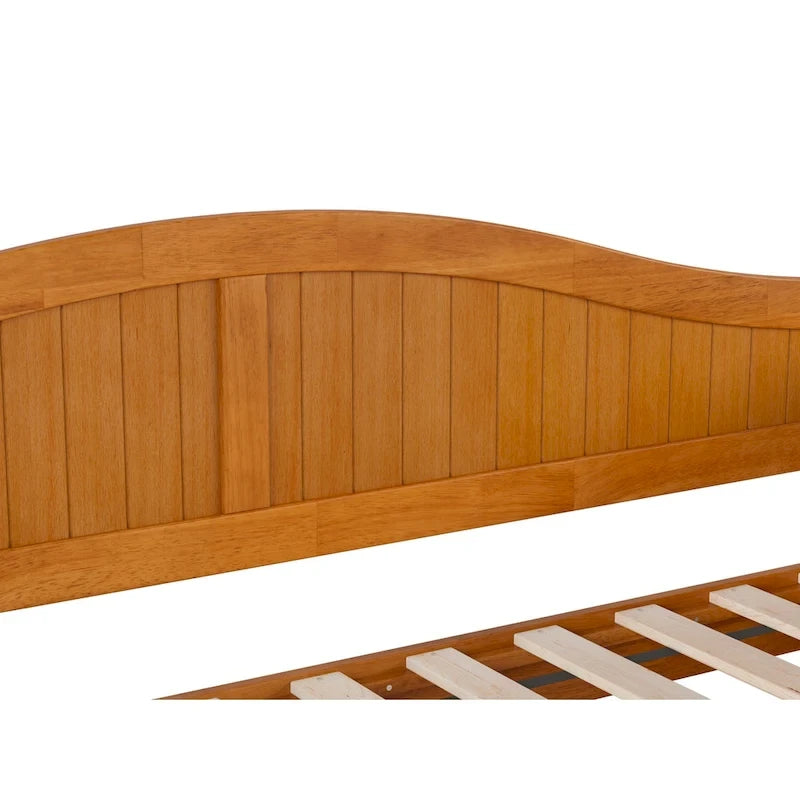 Divano letto singolo Nantucket in legno con letto estraibile singolo
