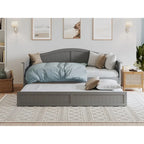 Divano letto singolo Nantucket in legno con letto estraibile singolo