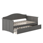 Divano letto singolo Nantucket in legno con letto estraibile singolo