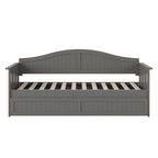 Divano letto singolo Nantucket in legno con letto estraibile singolo