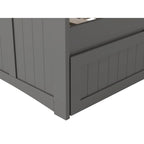 Divano letto singolo Nantucket in legno con letto estraibile singolo