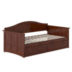 Divano letto singolo Nantucket in legno con letto estraibile singolo