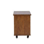 Credenza industriale con rotelle in metallo, ripiano estraibile per stampante e cassetto per archivio, 48"L x 30.5"A