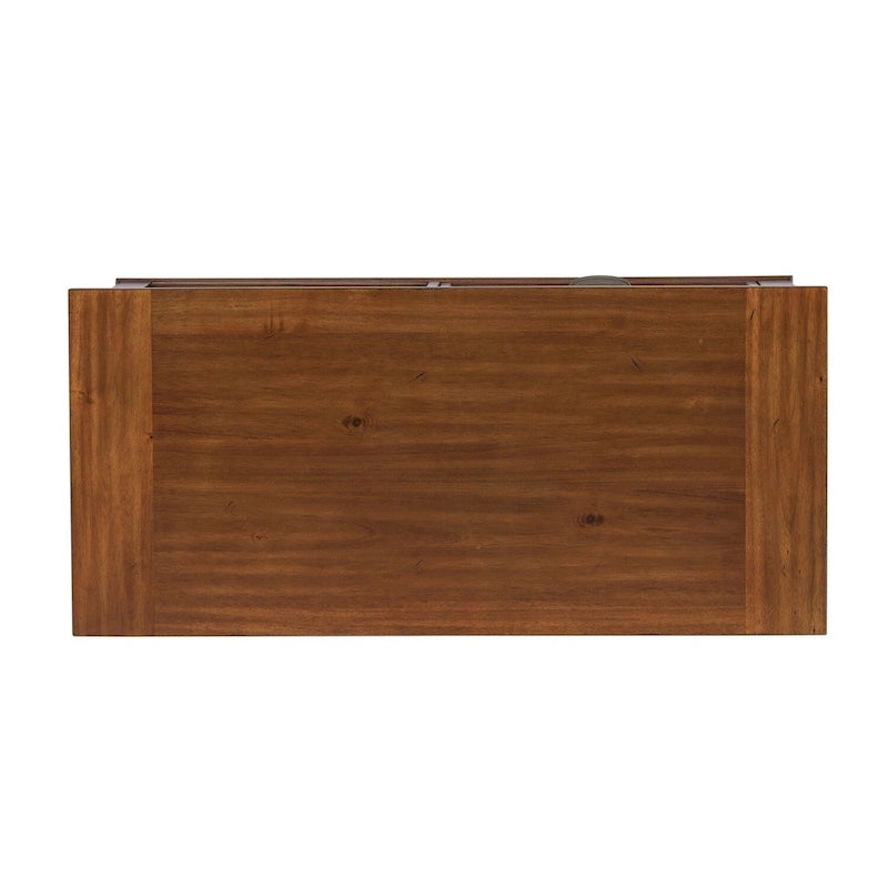 Credenza industriale con rotelle in metallo, ripiano estraibile per stampante e cassetto per archivio, 48"L x 30.5"A
