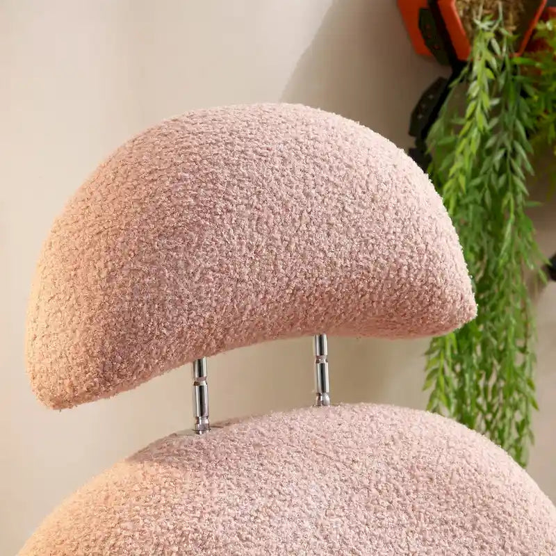 Sedia a dondolo moderna per cameretta in tessuto Sherpa
