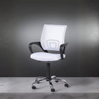 Sedia da Ufficio Ergonomica in Rete Traspirante Design Regolabile con Supporto Lombare e Mobilità Potenziata con Ruote Girevoli a 360°