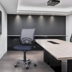 Sedia da Ufficio Ergonomica in Rete Traspirante Design Regolabile con Supporto Lombare e Mobilità Potenziata con Ruote Girevoli a 360°