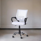 Sedia da Ufficio Ergonomica in Rete Traspirante Design Regolabile con Supporto Lombare e Mobilità Potenziata con Ruote Girevoli a 360°