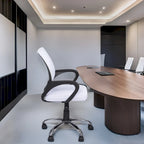 Sedia da Ufficio Ergonomica in Rete Traspirante Design Regolabile con Supporto Lombare e Mobilità Potenziata con Ruote Girevoli a 360°