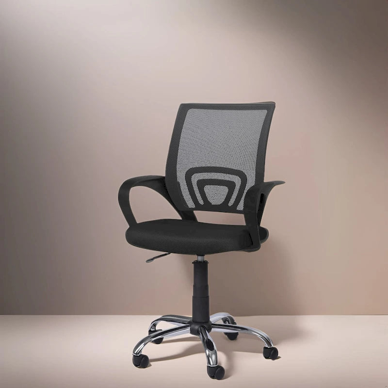 Sedia da Ufficio Ergonomica in Rete Traspirante Design Regolabile con Supporto Lombare e Mobilità Potenziata con Ruote Girevoli a 360°