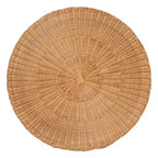 bali & pari Palm Bohemian Honey Scallop Rattan End Table