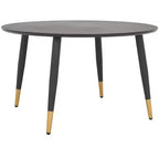 Beck Round Coffee Table - Black/Gold - Safavieh
