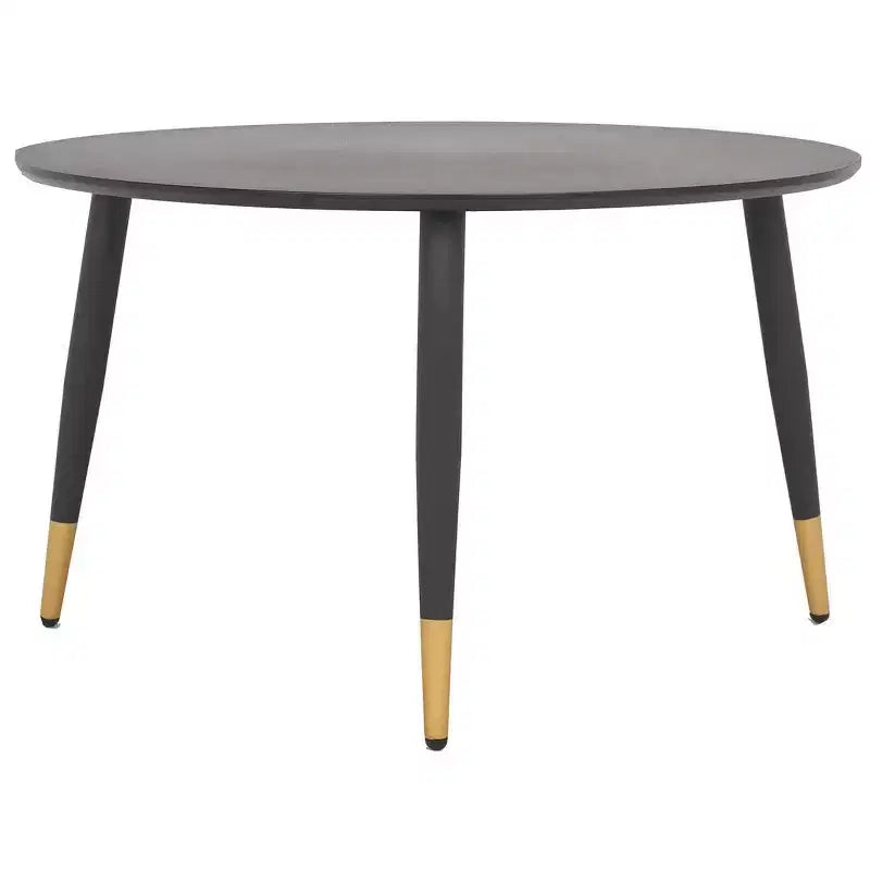 Beck Round Coffee Table - Black/Gold - Safavieh