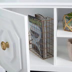 Riya 2 Door 1 Shelf Media Stand - MED5006 - White - Safavieh