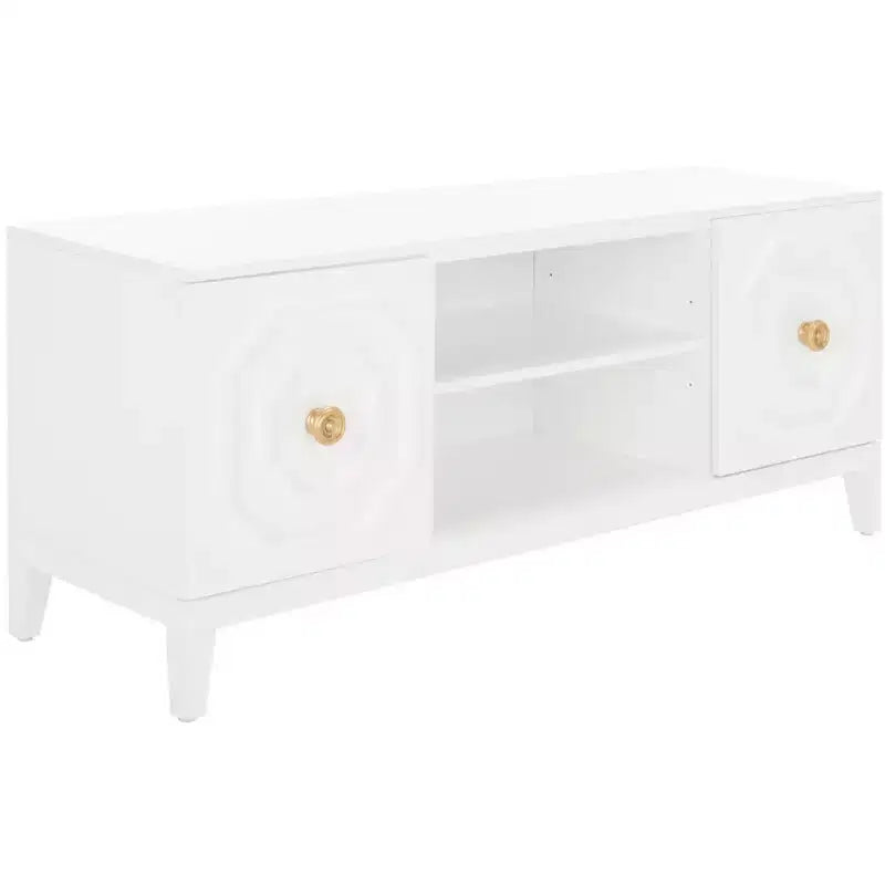 Riya 2 Door 1 Shelf Media Stand - MED5006 - White - Safavieh