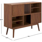 Javante Sliding Door Media Stand - MED9626 - Walnut - Safavieh