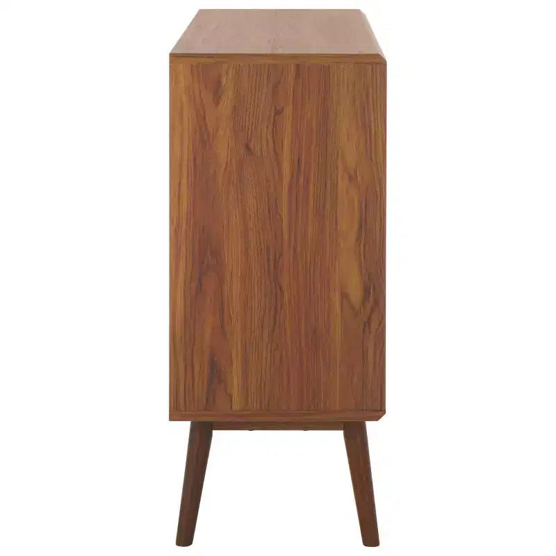 Javante Sliding Door Media Stand - MED9626 - Walnut - Safavieh