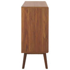 Javante Sliding Door Media Stand - MED9626 - Walnut - Safavieh