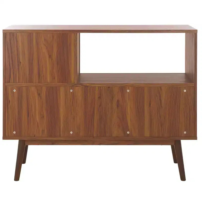 Javante Sliding Door Media Stand - MED9626 - Walnut - Safavieh