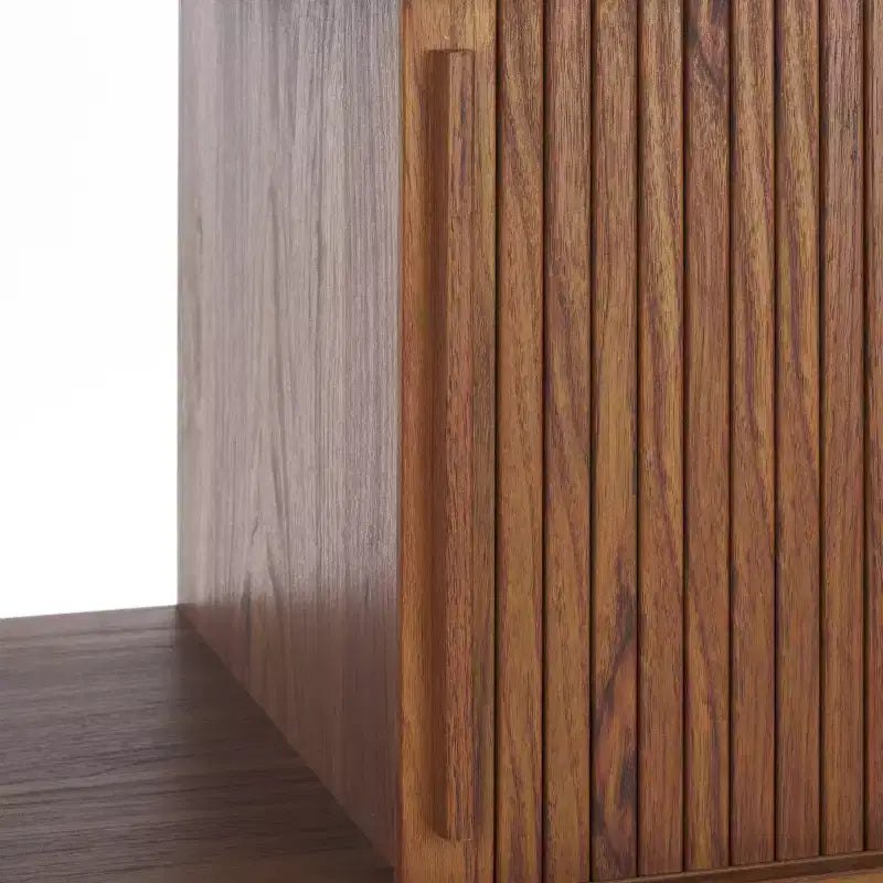 Javante Sliding Door Media Stand - MED9626 - Walnut - Safavieh